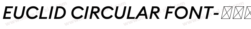 EUCLID CIRCULAR FONT字体转换